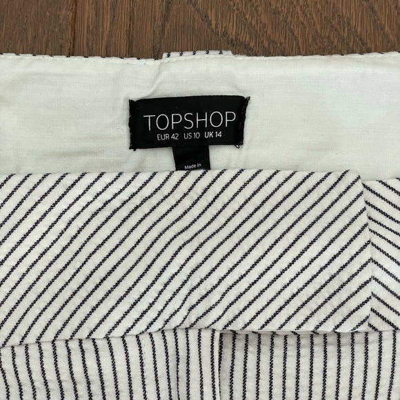 Topshop Stripe Peg Trousers - Picture 5 of 7